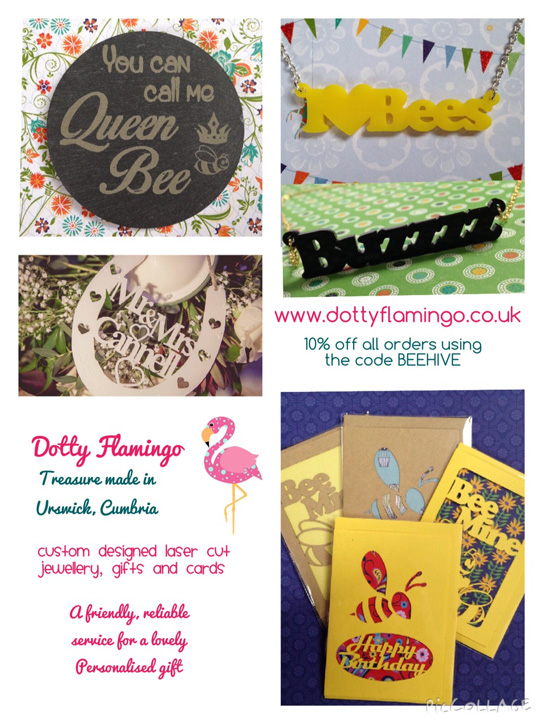 Dotty Flamingo custom laser cut jewellery gifts and cards