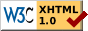 xhtml 1.0 logo